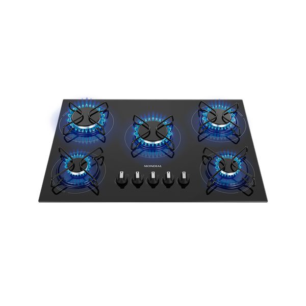 COOKTOP A GÁS BIVOLT 5 BOCAS CTG 02