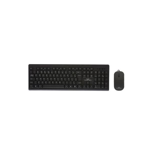 TECLADO + MOUSE T-2 COM FIO PRETO