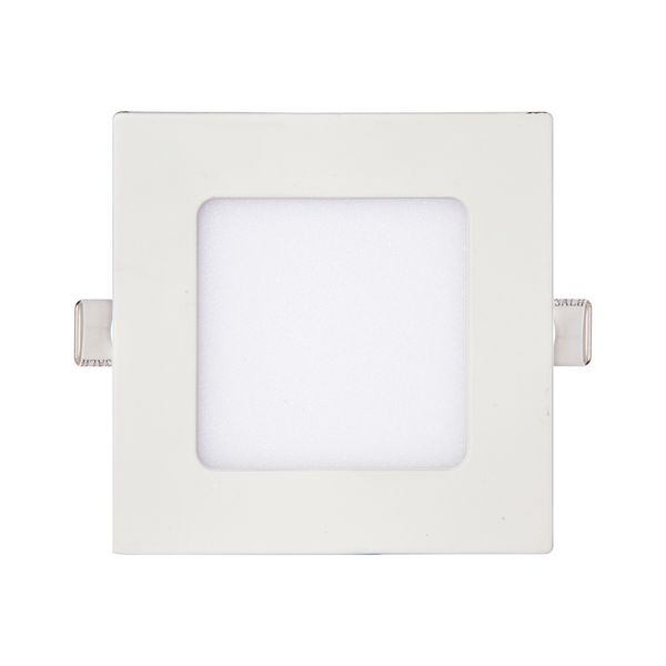 LUMINÁRIA LED QUADRADA DE EMBUTIR LUZ AMARELA