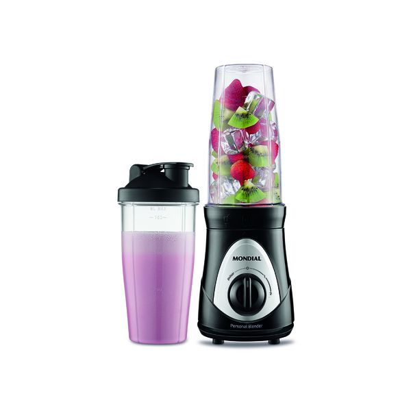 LIQUIDIFICADOR MINI PRATIC SHAKE PERSONAL BLENDER 300W PRETO