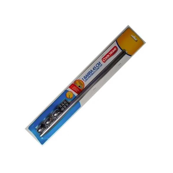 BARRA AÇO CROMADO 45CM COOK HOME 