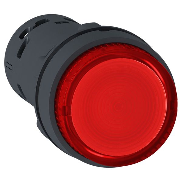 BOTÃO SIMPLES/PULSADOR COM ILUMINAÇÃO 24V 1NF VERMELHO