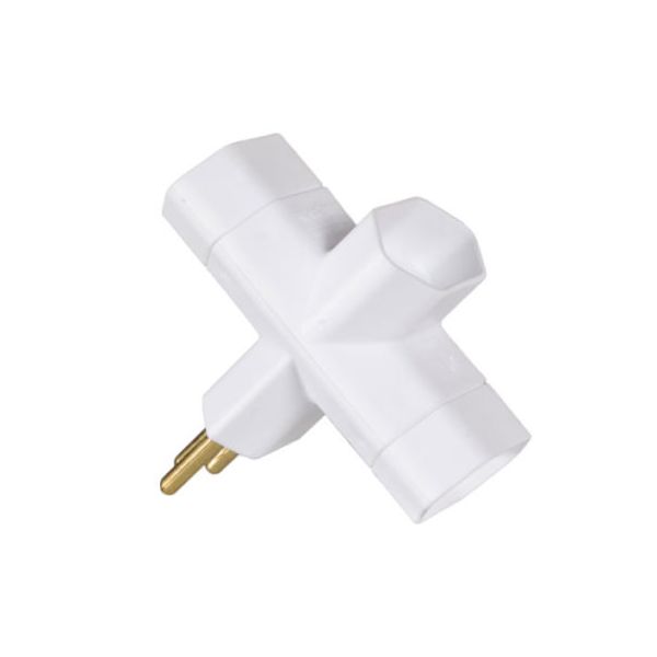 ADAPTADOR BENJAMIM 2P+T 10A BRANCO