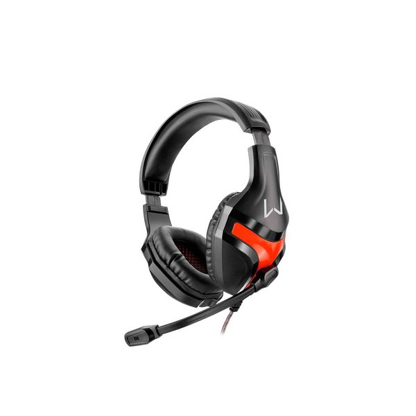  FONE DE OUVIDO HEADSET GAMER WARRIOR HARVE P2 STEREO PRETO/VERMELHO