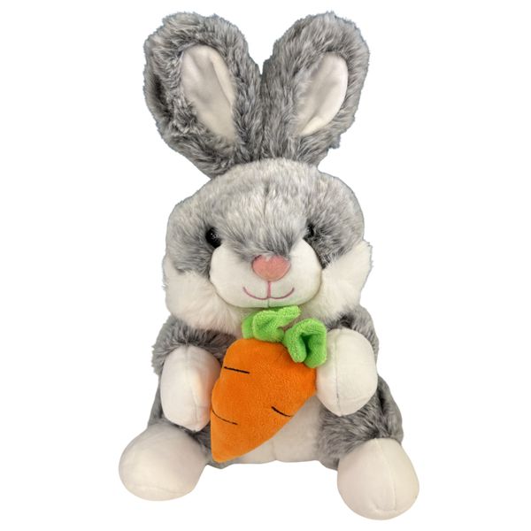 Coelho de Pelúcia com Cenoura 24cm Sortido Fizzy FEC7563