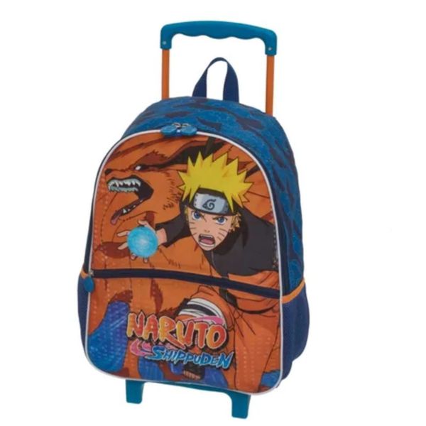 Mochila Escolar Rodinha Naruto Kurama - Edição Exclusiva