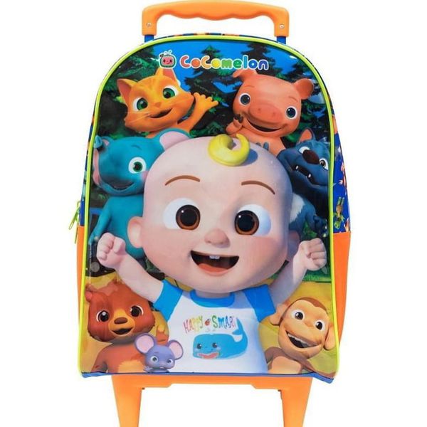 Mochila Escolar com Rodinhas Coco Melon - Disney Kids