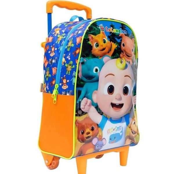 Mochila Escolar com Rodinhas Coco Melon - Disney Kids