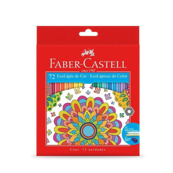 Lápis de Cor Ecolápis Faber Castell 72 cores