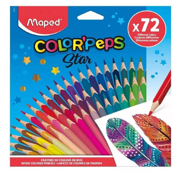 Lápis De Cor Color peps Star 72 Cores Maped