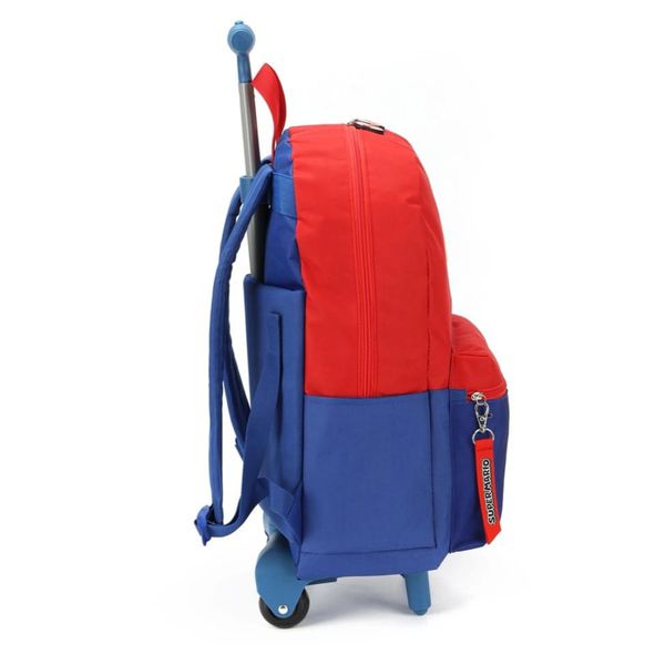 Mochila De Rodinhas Escolar Super Mario Game Luxcel