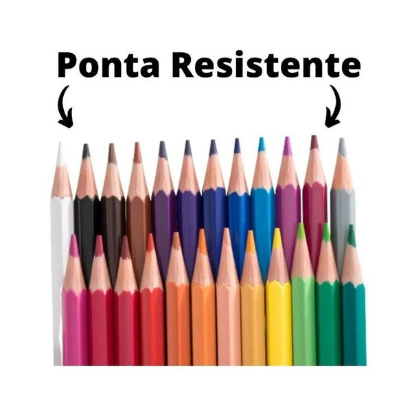 Lápis de Cor 24 Cores Multicolor - Faber-Castell