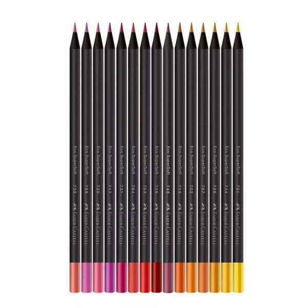 Lápis de Cor 15 Cores Soft Quentes Faber-Castell