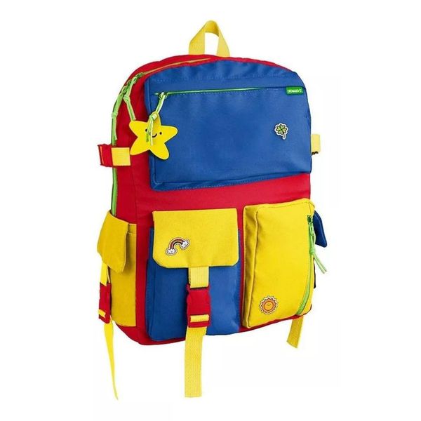 Mochila Infantil Solar com Chaveiro Estrela - Leo e Leo