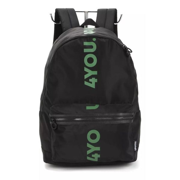 Mochila De Costas Feminina Up4You Pt/Vd Luxcel