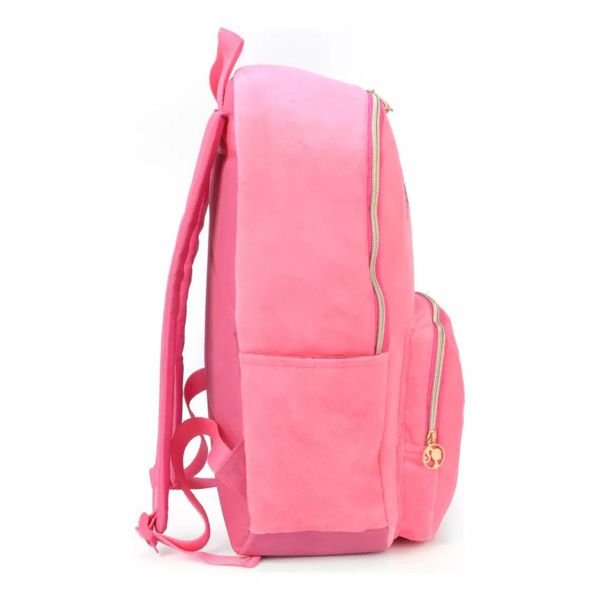 Mochila De Costas Pelúcia Barbie Pink Luxcel 