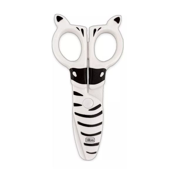 Tesoura Escolar 12cm Zoo Zebra Tilibra