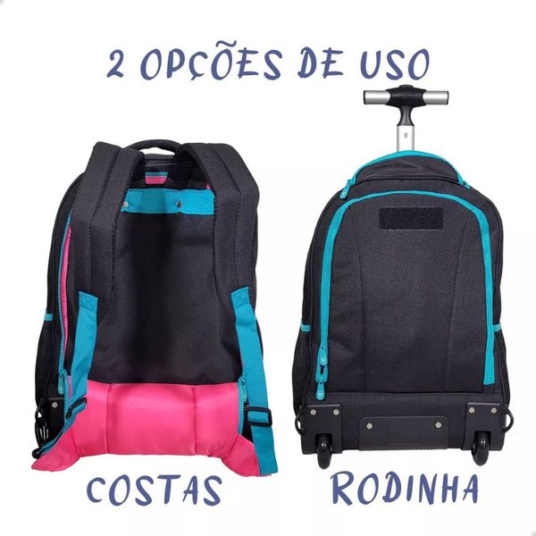 Mochila De Rodinhas Escolar Luluca Sort Clio