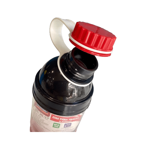  Garrafa Minnie 360ml com Compartimento - Plasutil