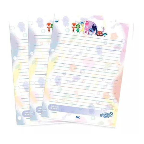 Bloco para Caderno Divertida Mente 2 - 96 Folhas DAC