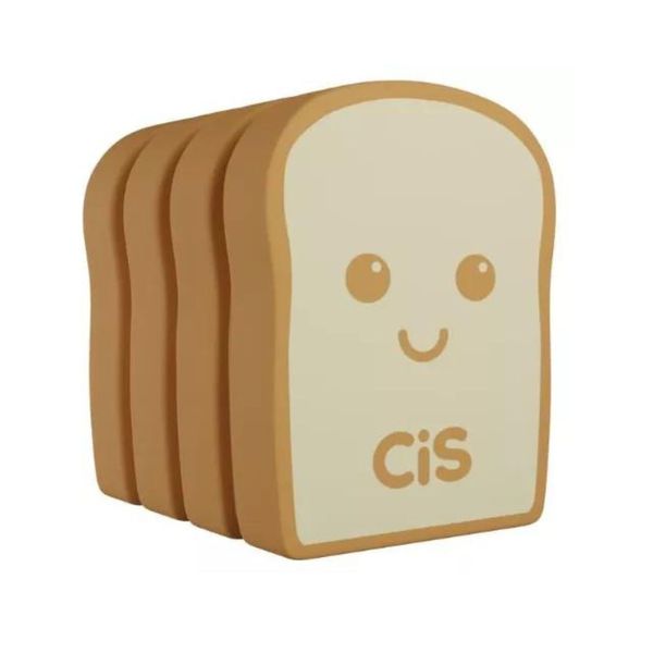 Borracha Infantil Toast C/4 Cis