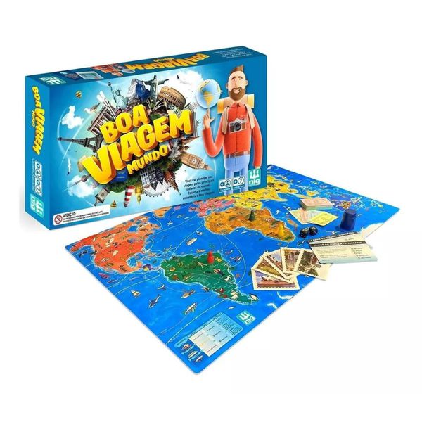 Boa Viagem Mundo - Jogo de Tabuleiro Nig