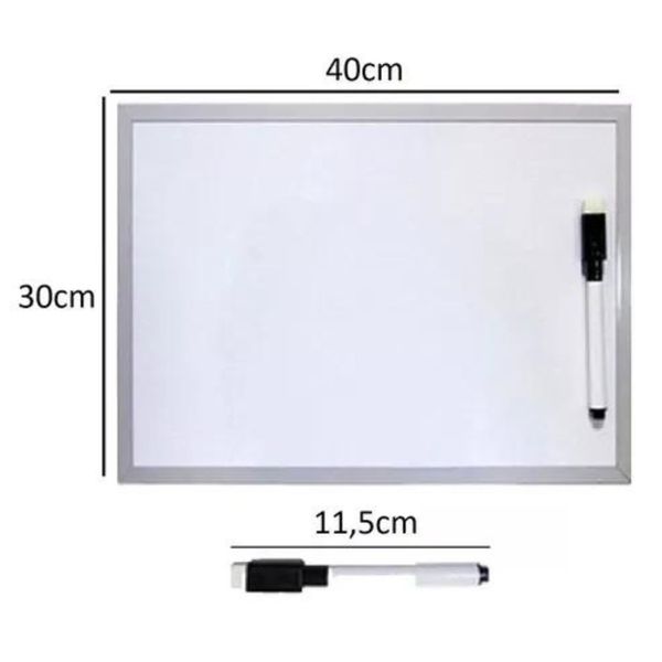 Quadro Branco 30x40 Amigold - Inclui Caneta
