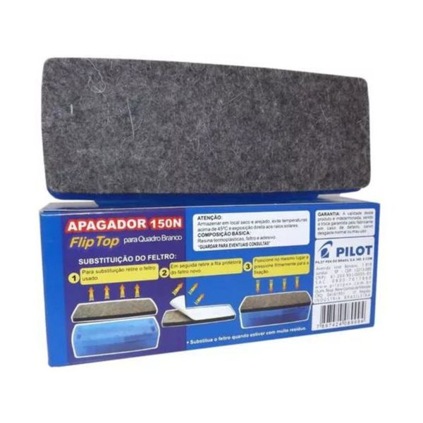 Apagador Pilot 150N para Quadro Branco - Flip Top