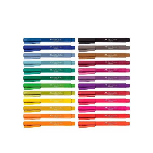 Kit Caneta Fine 24 Cores Faber Castell - Expressão Criativa