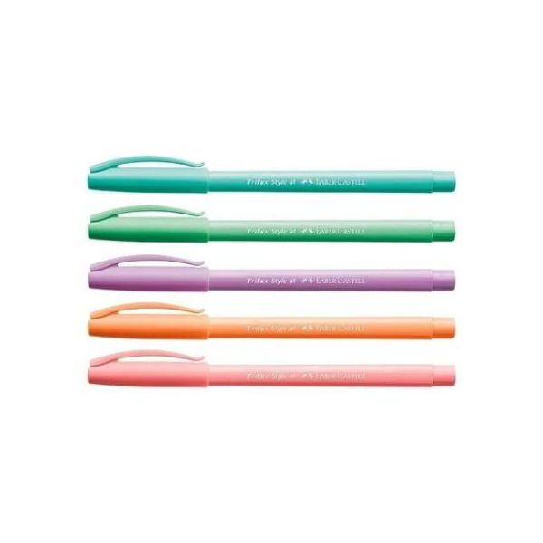 CANETA ESF TRILUX C/5 STYLE COLORS 032/ES5 FABER C