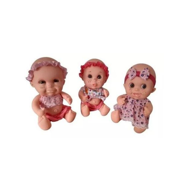 Boneca Trigêmeas Expressões Sortidas - Bee Toys