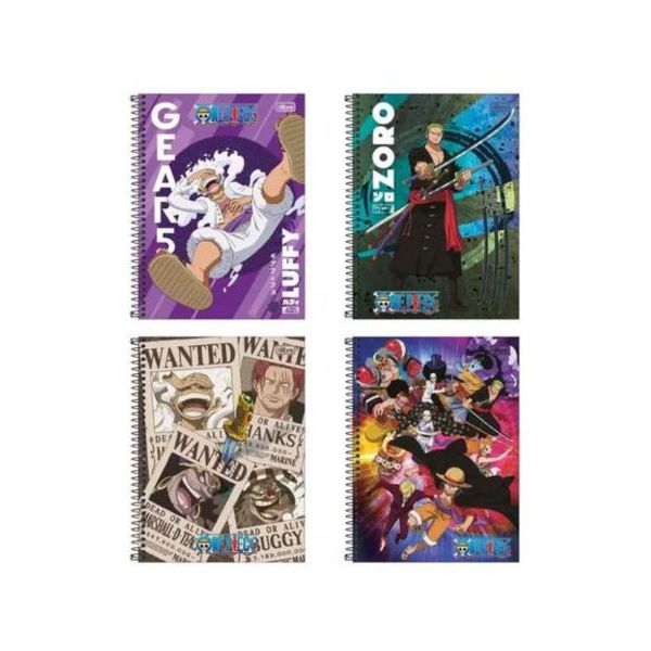 Caderno One Piece 10 Matérias Tilibra