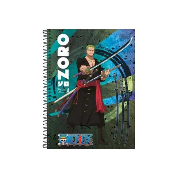 Caderno 1 matéria One Piece Tilibra