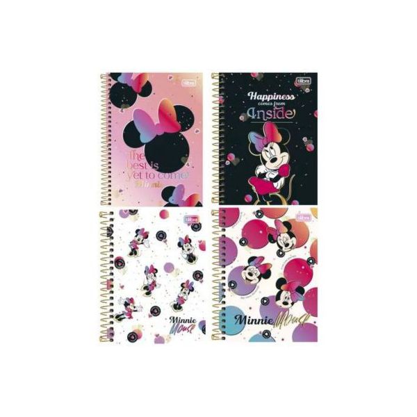 Caderno 1 matéria Minnie Connect Tilibra 