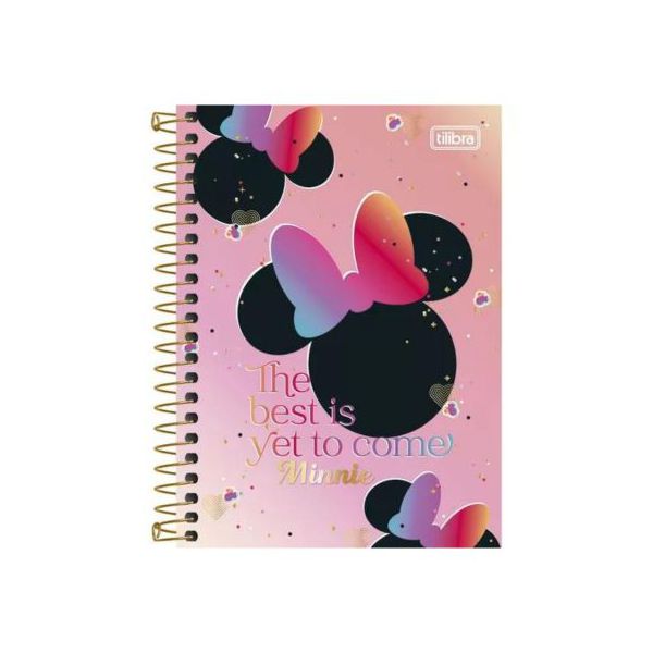 Caderno Espiral 1x1 Minnie Connect Tilibra 