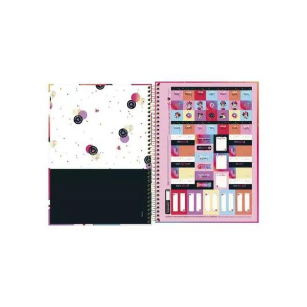 Caderno Espiral 1x1 Minnie Connect Tilibra 