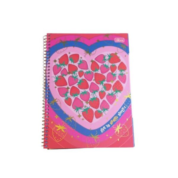 Caderno Espiral 1x1 Be Berry Connect Tilibra