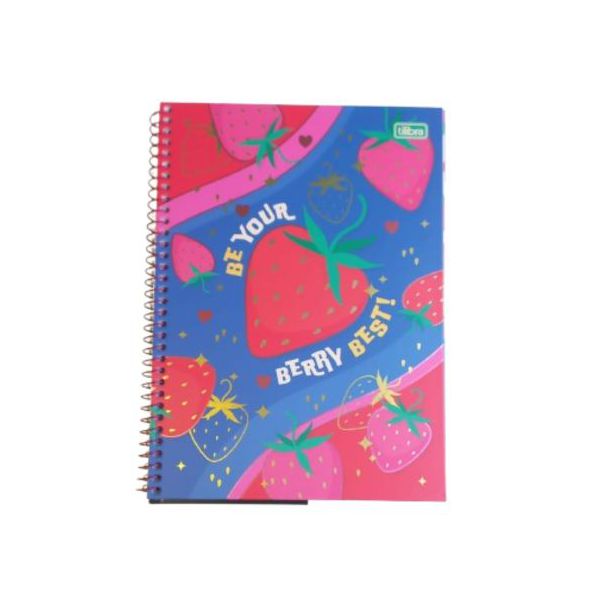 Caderno Espiral 1x1 Be Berry Connect Tilibra