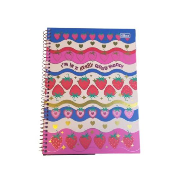 Caderno Espiral 1x1 Be Berry Connect Tilibra