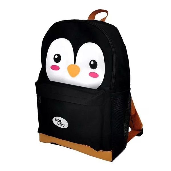 Mochila De Costas Infantil Pinguim Pt Leo&Leo