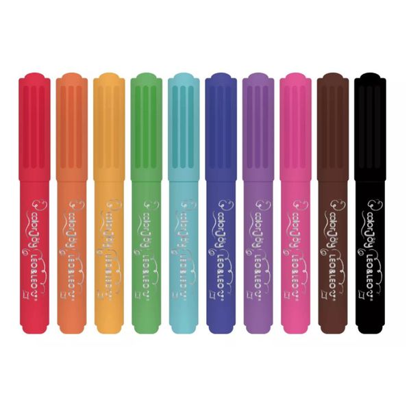 Canetinha Hidrográfica 10 Cores Big ColorJoy Leo&Leo