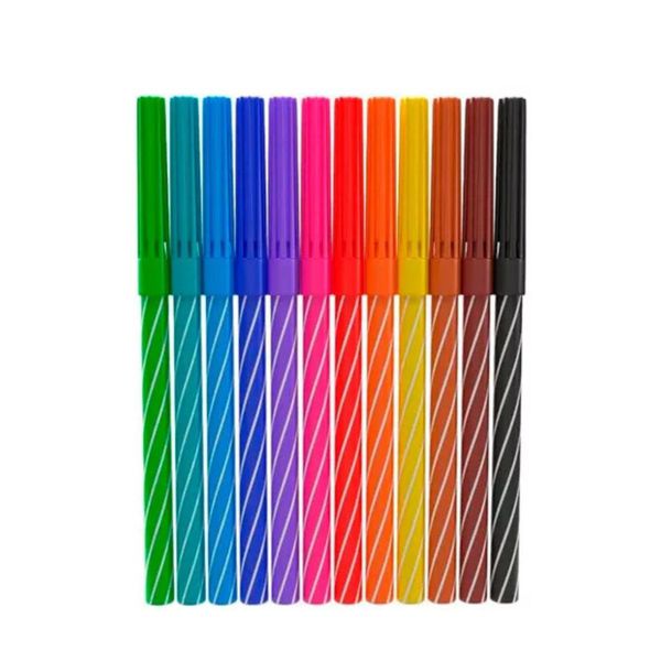 Canetinhas Hidrográficas 12 Cores Cis Spiro