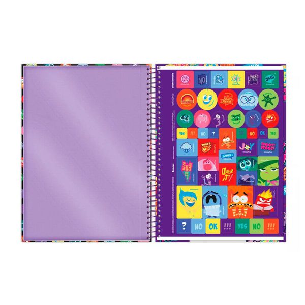 Caderno Espiral Cd 1x1 80f Divertida Mente Foroni