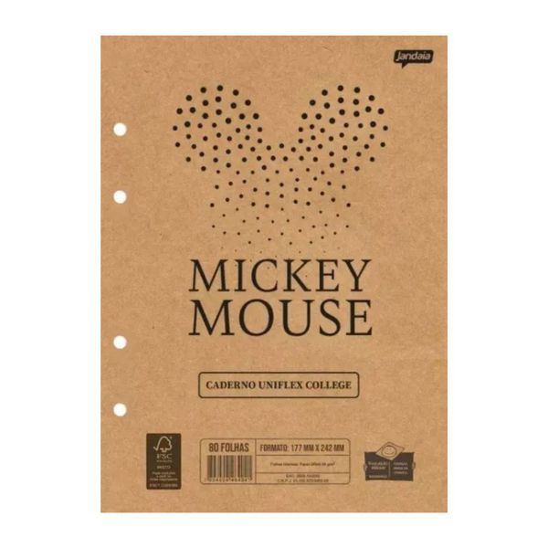 Bloco Fichário 80F Mickey Mouse Jandaia