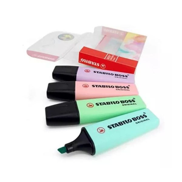 Marca Texto Boss c/ 4 Cores Stabilo