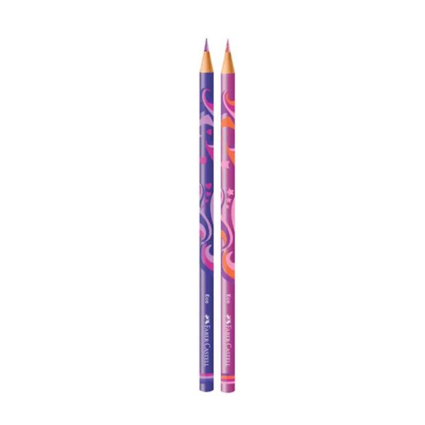 Kit Lápis de Cor 12 Cores + 2 Lápis Unicórnio Faber-Castell