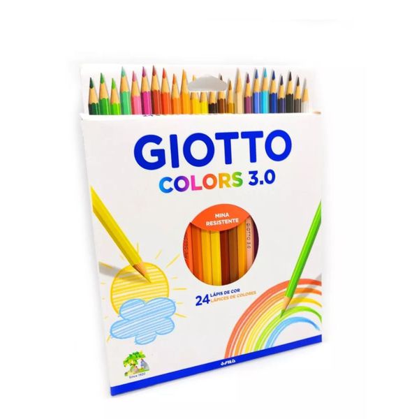  Lápis de Cor Giotto 24 Cores