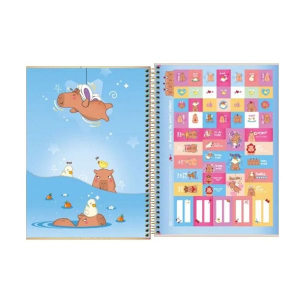 Caderno Espiral Uni. 10 Matérias Capyclub 160 Folhas Tilibra