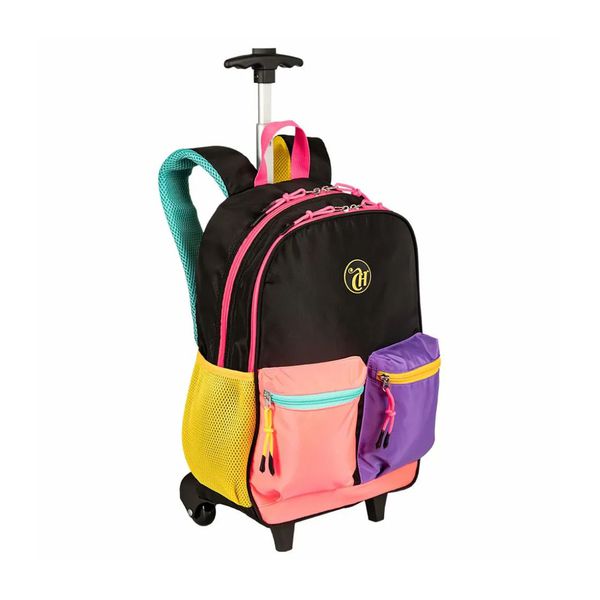 Mochila C/ Rodinhas FemCapricho Contrast PT/RS Sestini