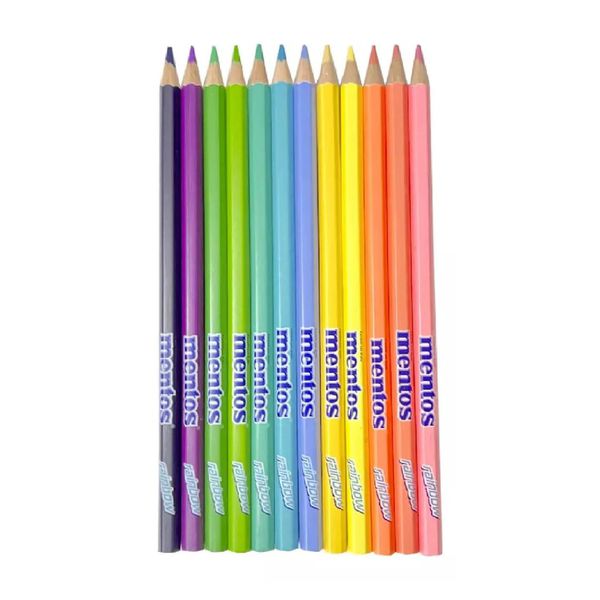 Lápis de Cor Neo-Pen Mentos 12 Cores Compactor